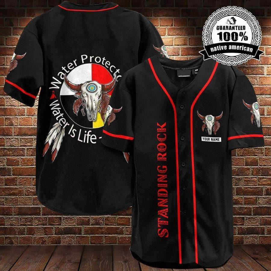 Native Standing Rock Personalized Baseball Jersey