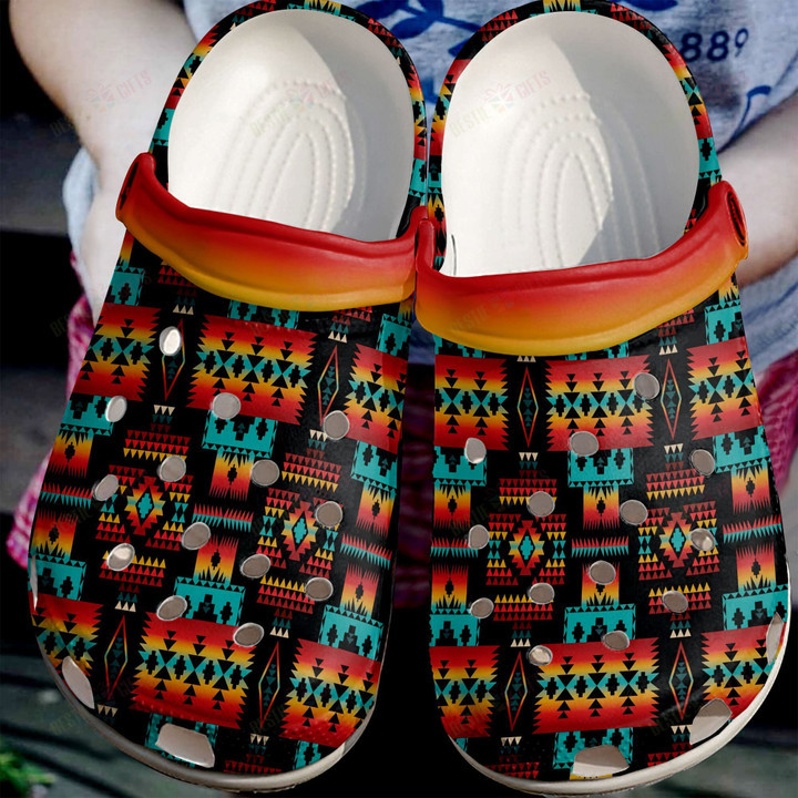 Native Tribes Pattern Crocs Classic Clogs Shoes