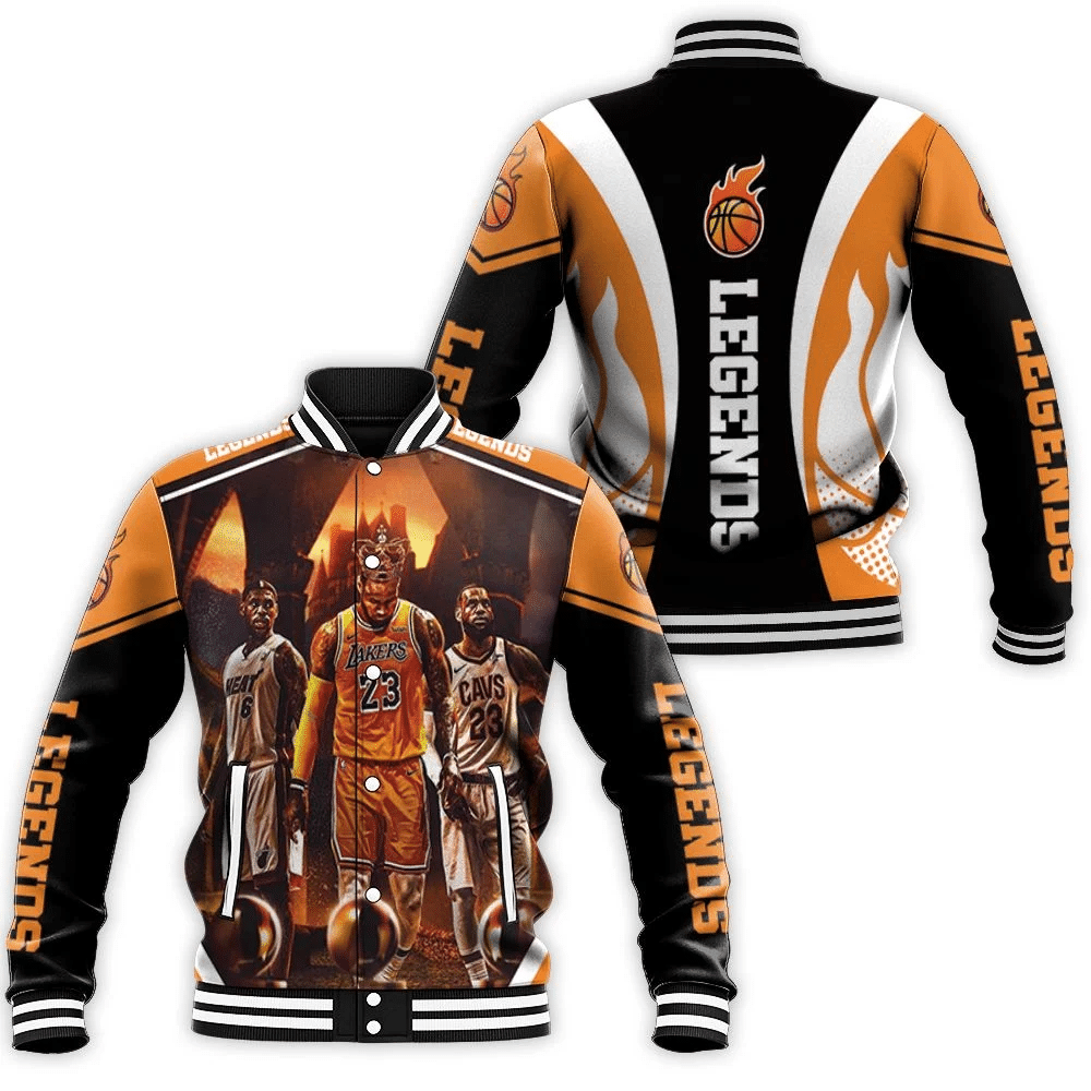 Nba Legend King Lebron James Baseball Jacket for Men Women