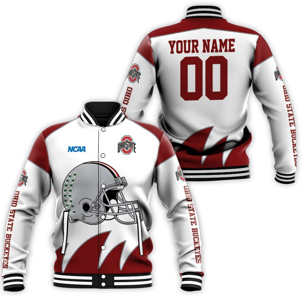 Ncaa Ohio State Buckeyes For Fans 3d Personalized Baseball Jacket for Men Women