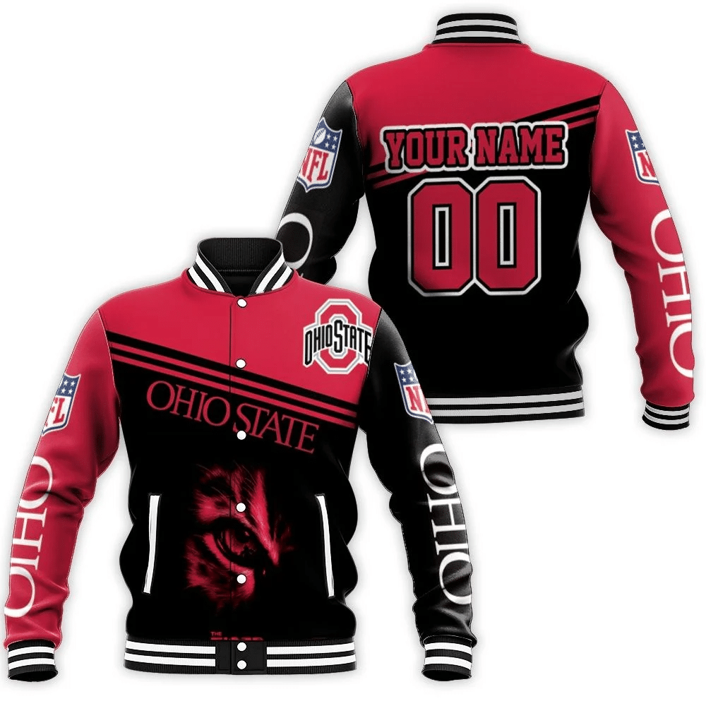 Ncaa Ohio State Buckeyes Legendary Team 3d Personalized Baseball Jacket for Men Women