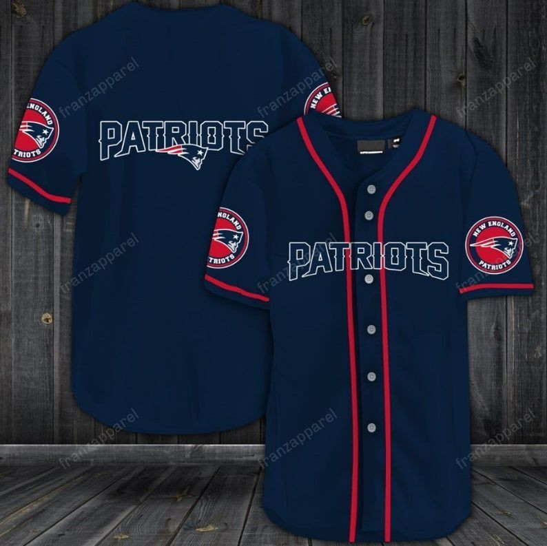 New England Patriots Personalized Baseball Jersey Shirt 42, Unisex Jersey Shirt for Men Women