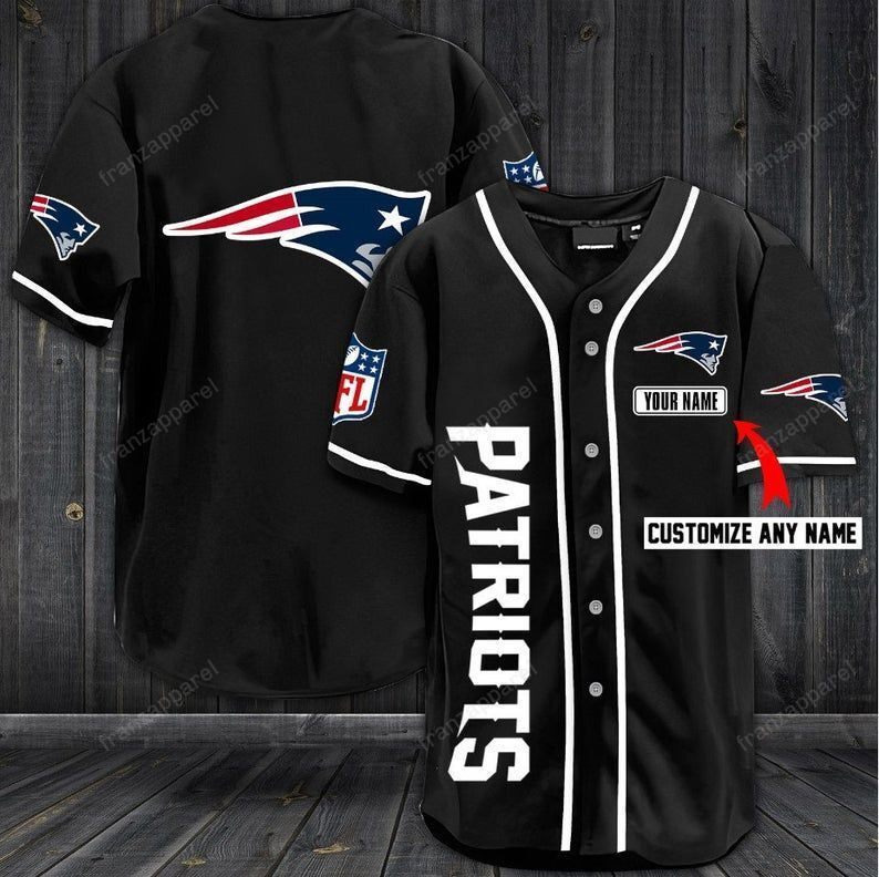 New England Patriots Personalized Baseball Jersey Shirt 47