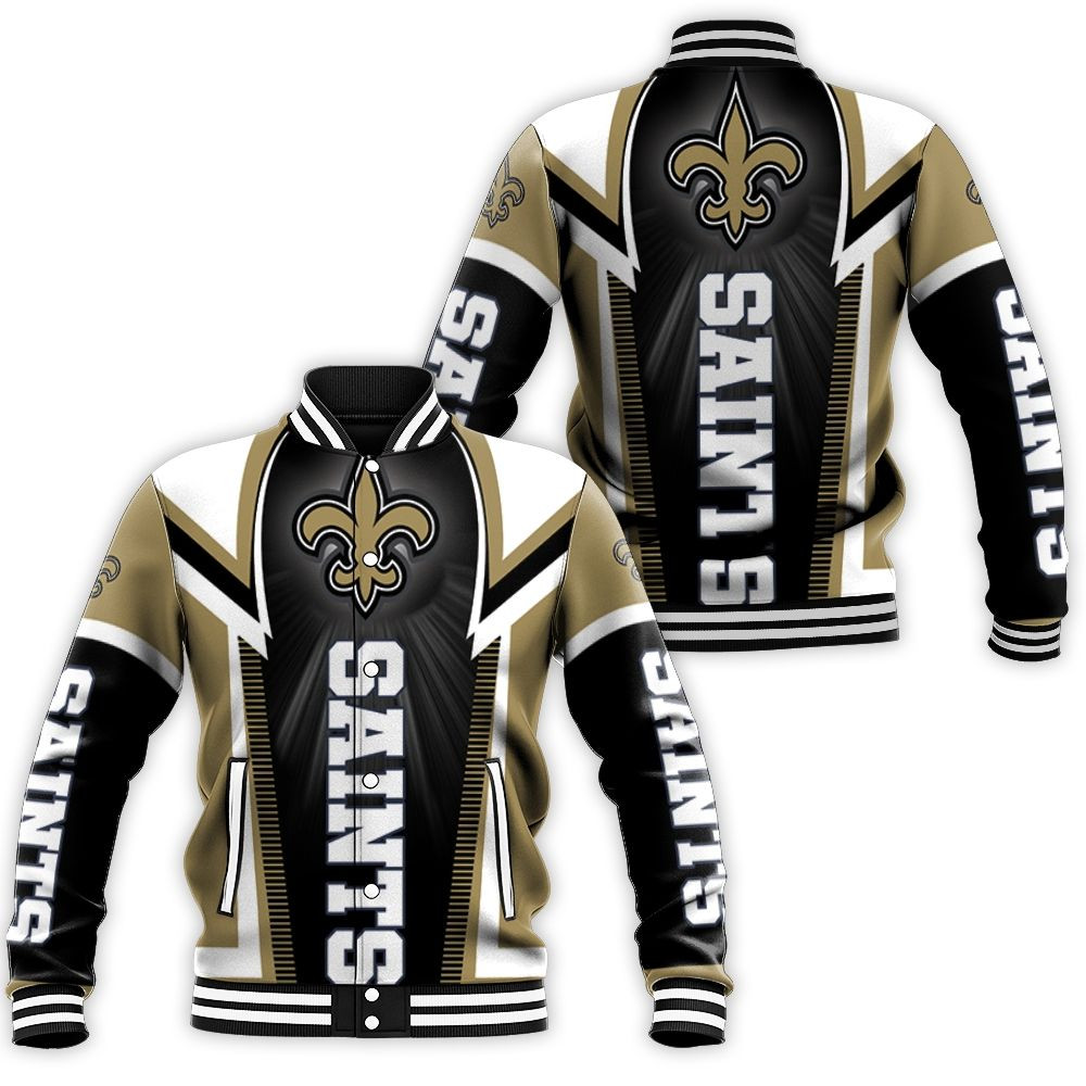 New Orleans Saints For Fans Baseball Jacket for Men Women