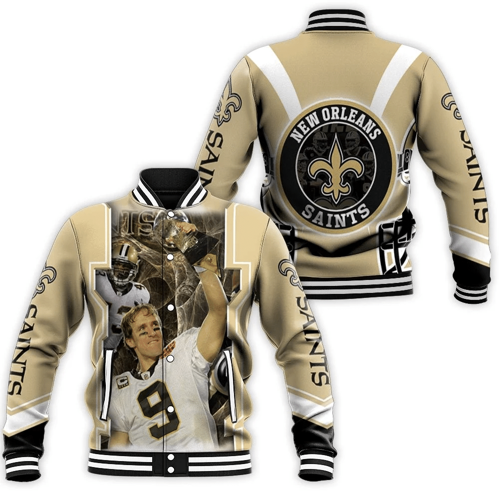 New Orleans Saints Players For Fans Baseball Jacket for Men Women