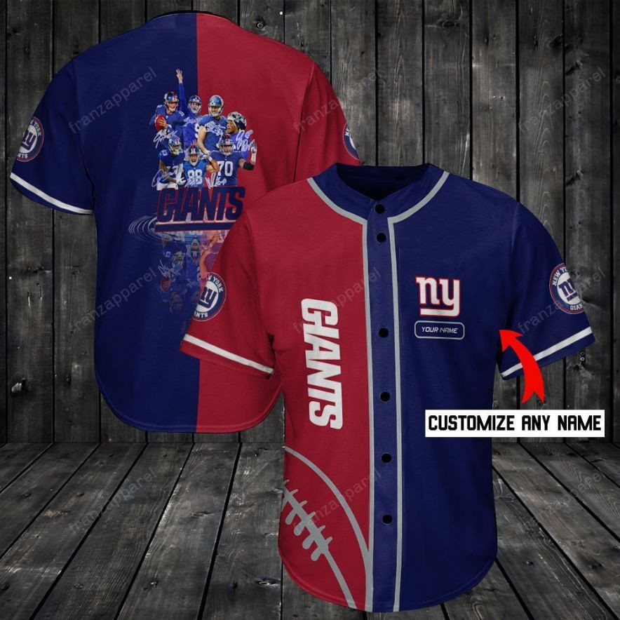New York Giants Personalized Baseball Jersey Shirt 96, Unisex Jersey Shirt for Men Women