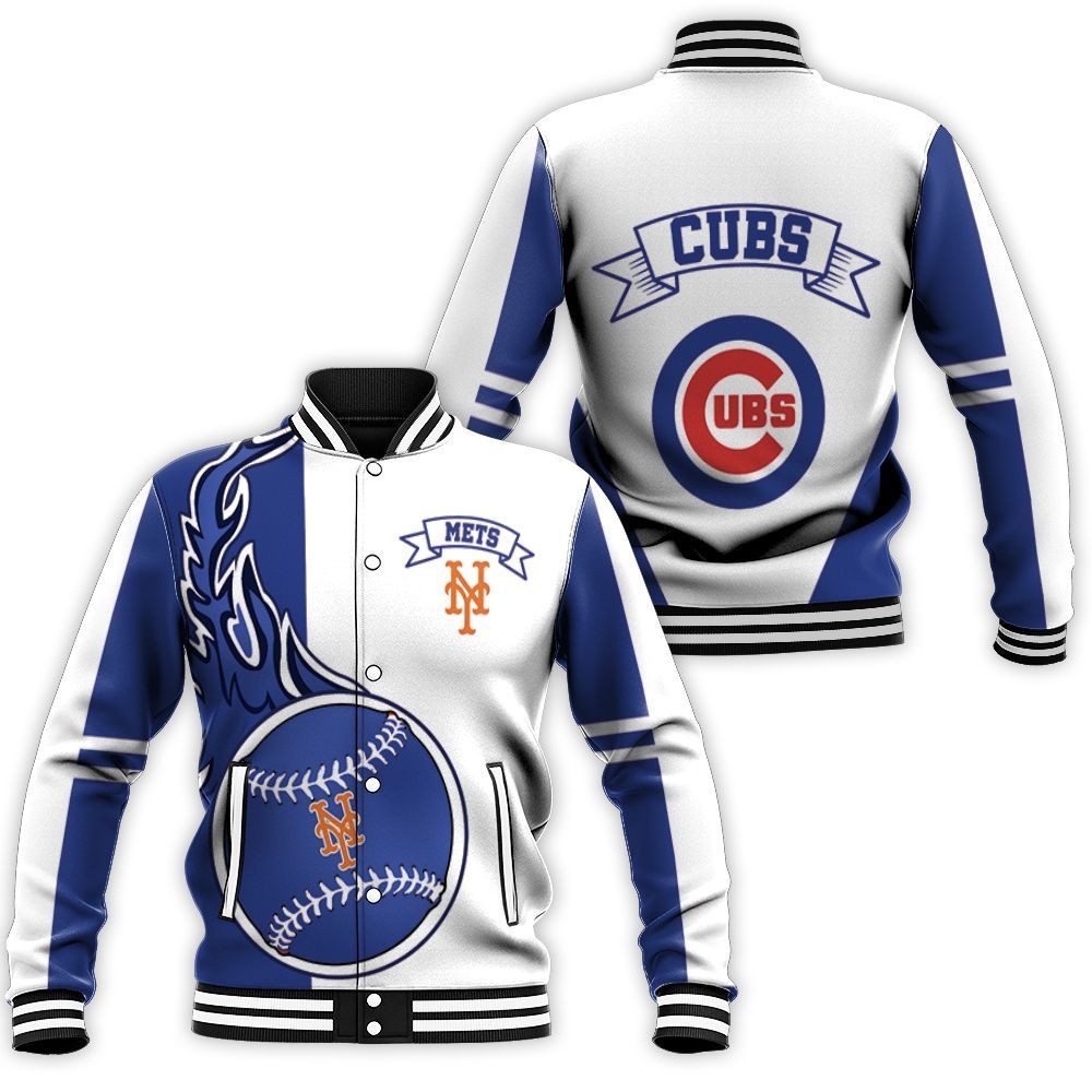 New York Mets 3d Baseball Jacket for Men Women