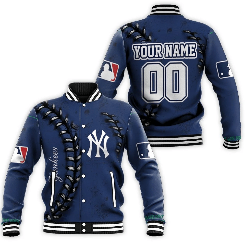 New York Yankees Baseball Sewing Pattern 3d Personalized Baseball Jacket for Men Women