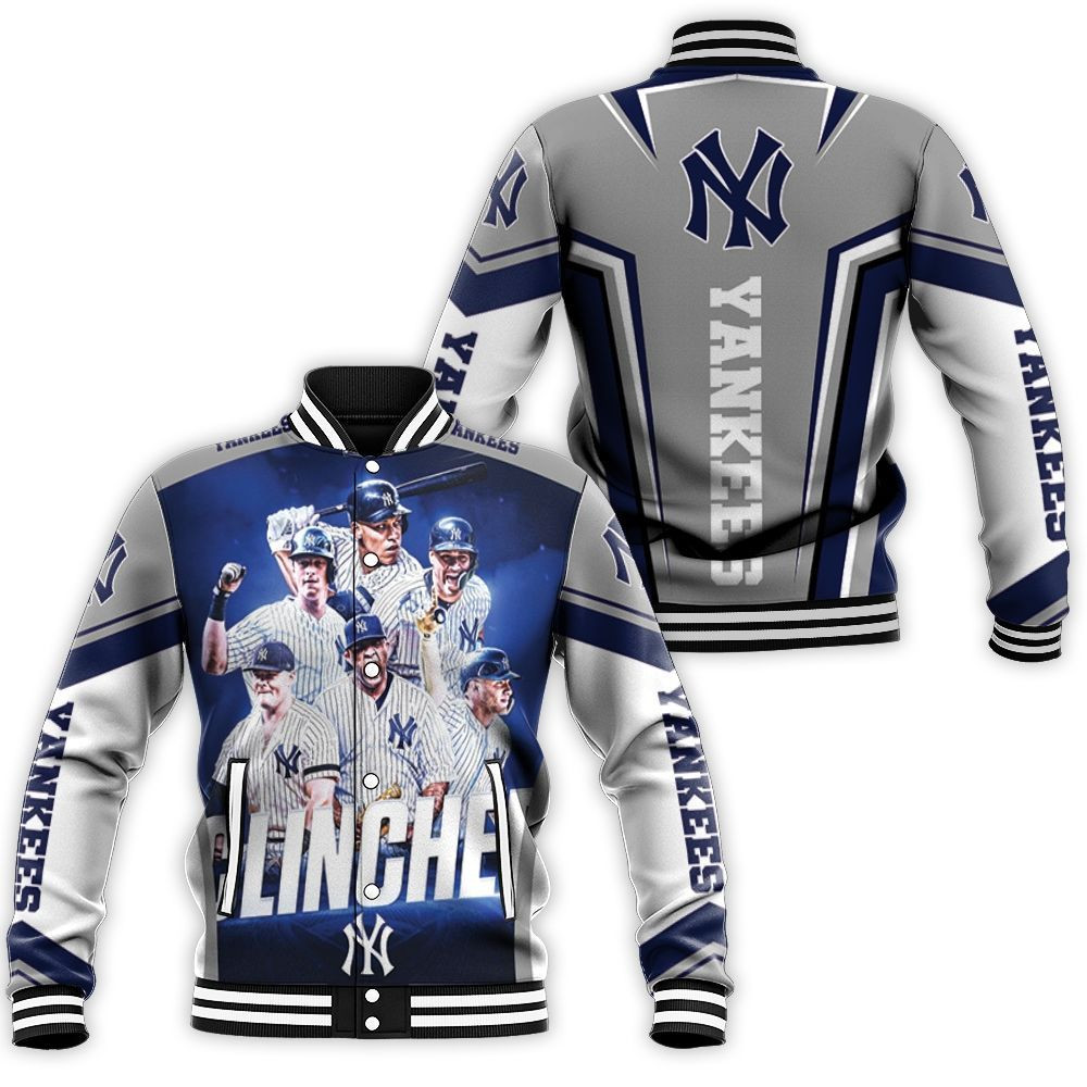 New York Yankees Players Clinched Baseball Jacket for Men Women