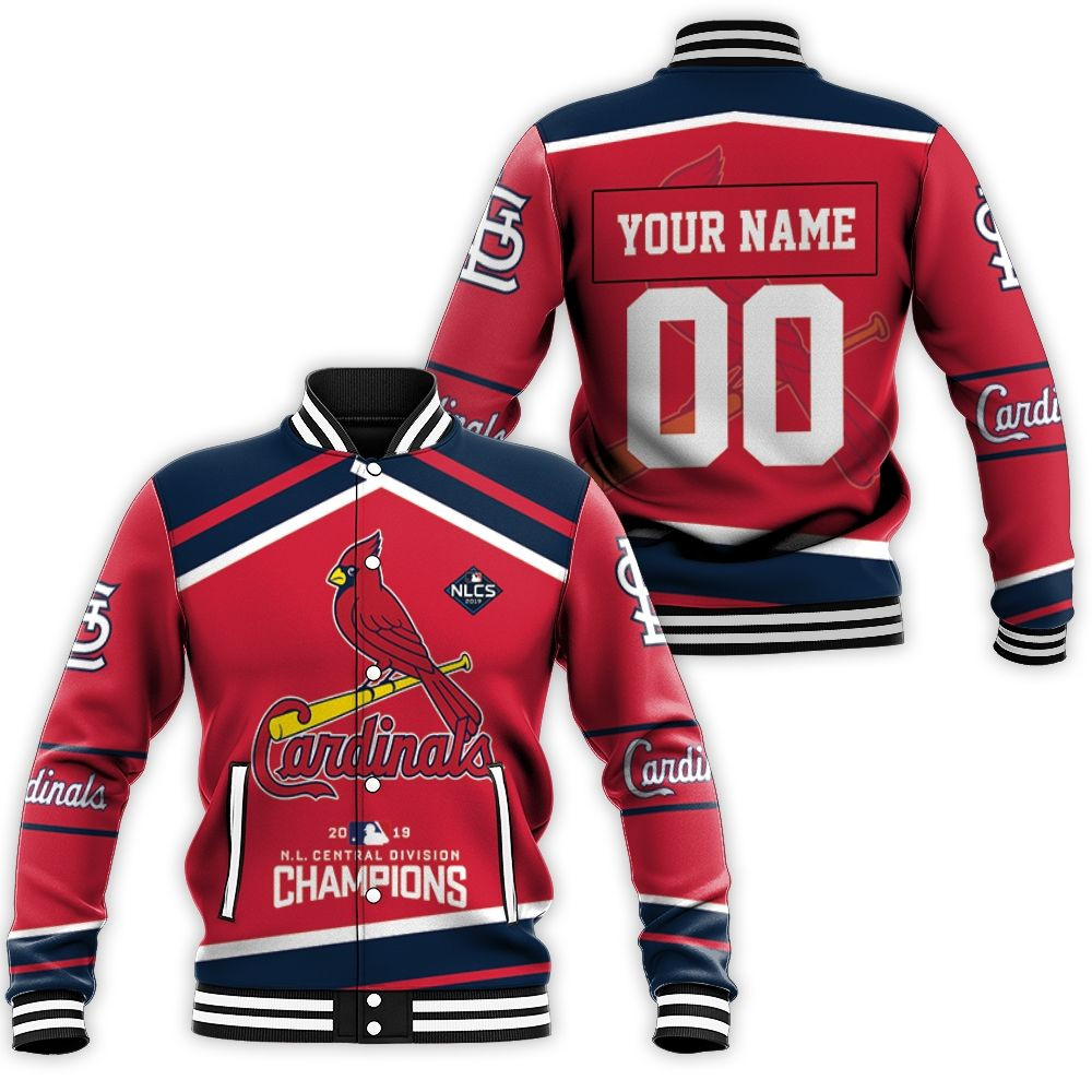 Nl Central Champions St Louis Cardinals 3d Personalized Baseball Jacket for Men Women