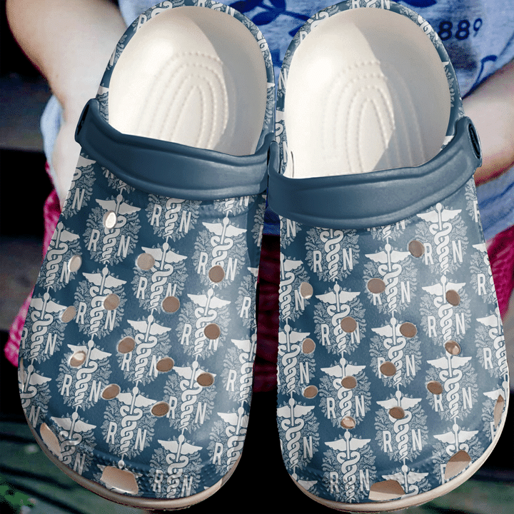 Nurse Beach Registered Pattern Crocs Classic Clogs Shoes