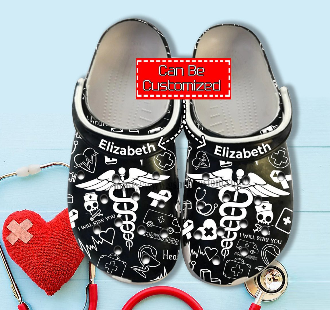 Nurse Crocs Classic Clogs Shoes