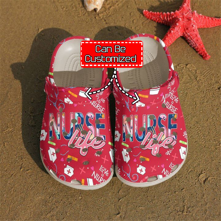 Nurse Crocs - Nurse Love Life Crocs Clog Shoes For Men And Women