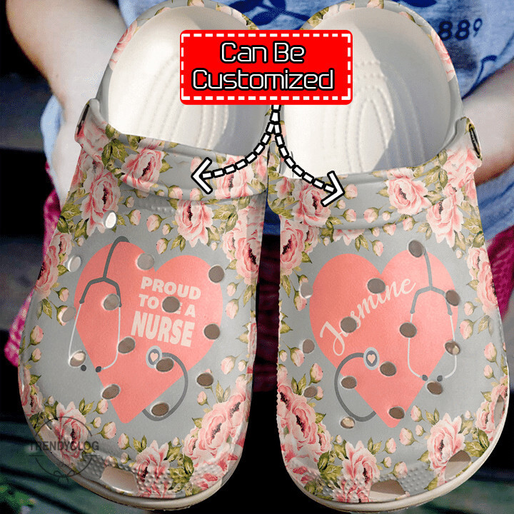 Nurse Crocs Nurse Personalized Proud To Be A Crocs Clog Shoes