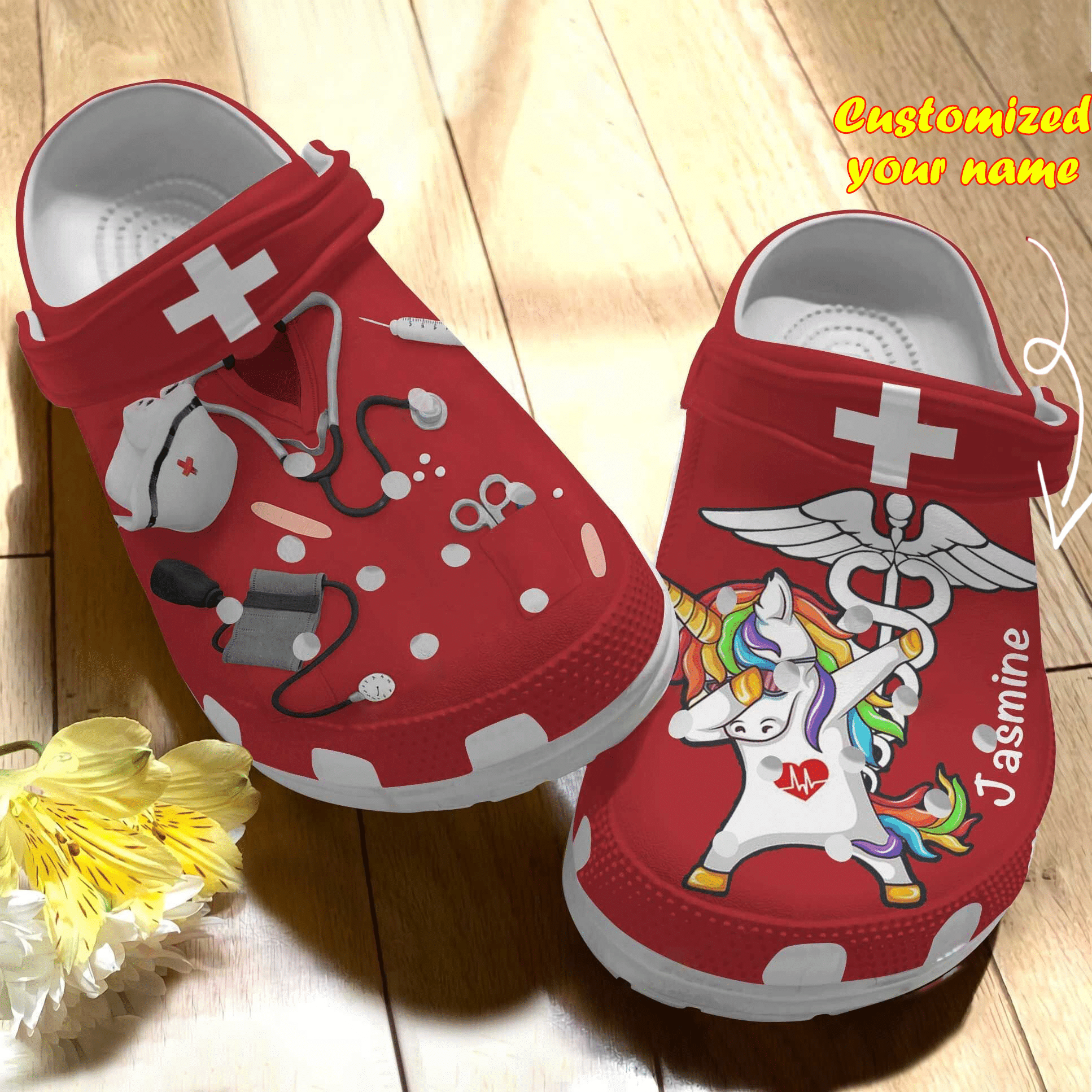 Nurse Crocs Personalized Scrubs For Nurses And Unicorn Clog Shoes