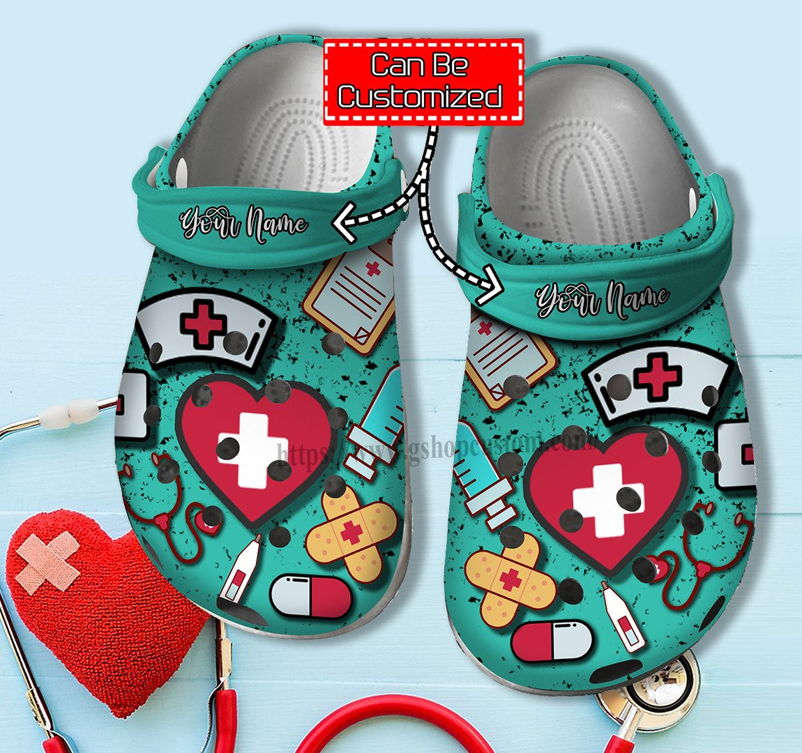 Nurse Doctor Item Chibi Crocs Shoes Gifts Mom Daughter - Nurse Cna Shoes Croc Clogs Customize Name Birthday Gift
