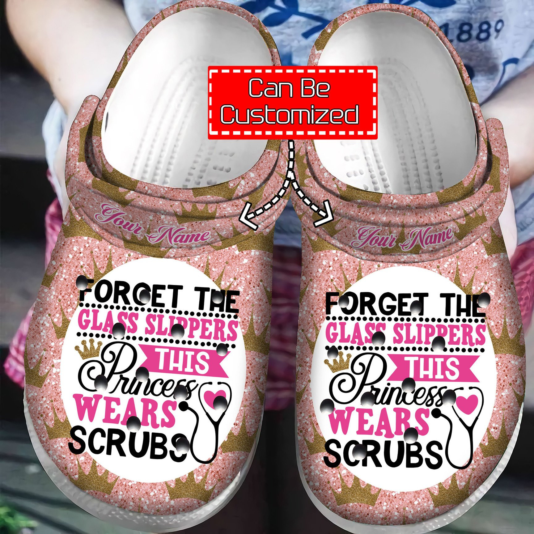 Nurse Forget The Glass Slippers Crocs Clog Shoes Nurse Crocs