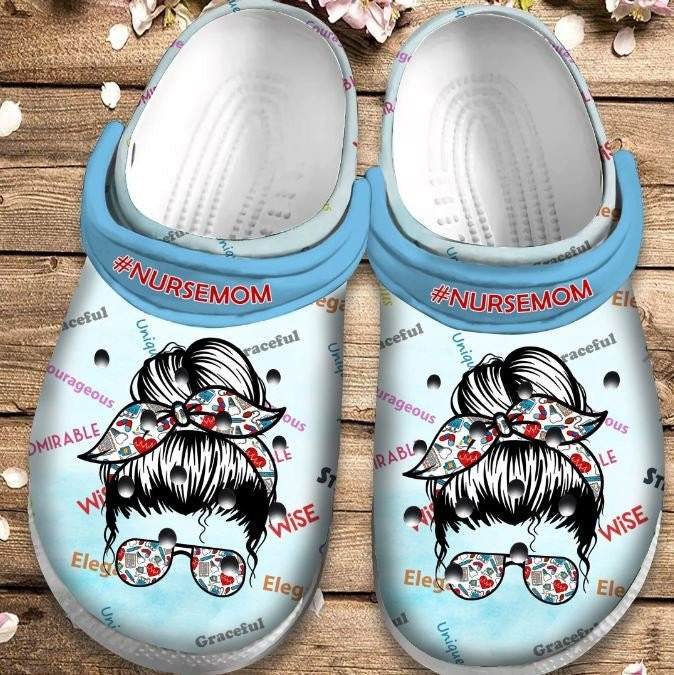 Nurse Mom Shoes - Wise Peaceful Unique Crocs Clogs Birthday Gift For Girl