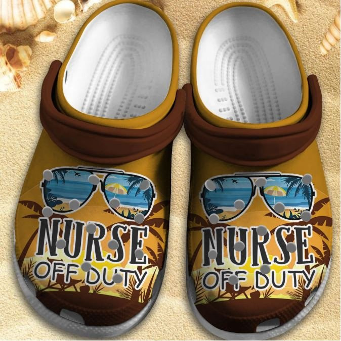 Nurse Off Duty Shoes - Summer Beach 2022 Crocs Clogs Gift