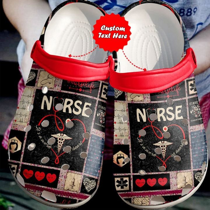 Nurse Pattern Gift Crocs Clog Shoes Nurse Crocs