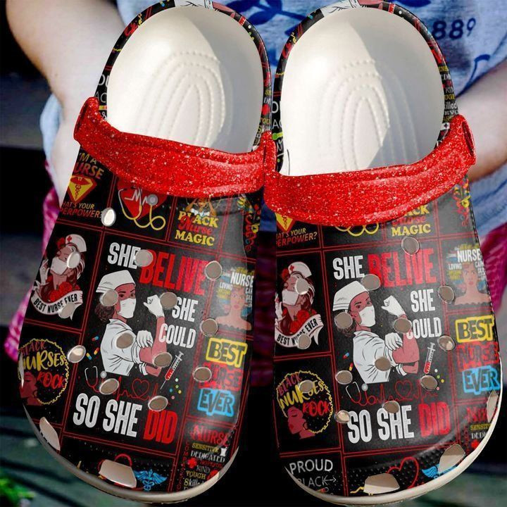 Nurse Superpower Gift For Fan Rubber Crocs Clog Shoes Comfy Footwear