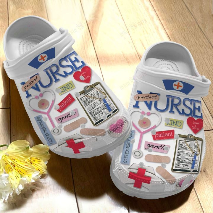 Nurse White Sole Greatest Nurses Crocs Classic Clogs Shoes PANCR0330