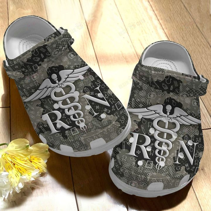 Nurse White Sole Proud To Be A Nurse Crocs Classic Clogs Shoes