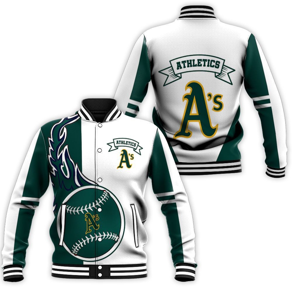 Oakland Athletics 3d Baseball Jacket for Men Women