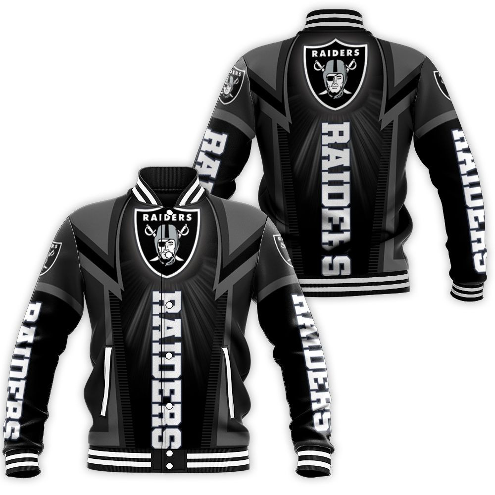 Oakland Raiders For Fans Baseball Jacket for Men Women