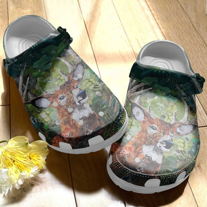 Oh Deer Art Crocs Shoes Crocbland Clogs
