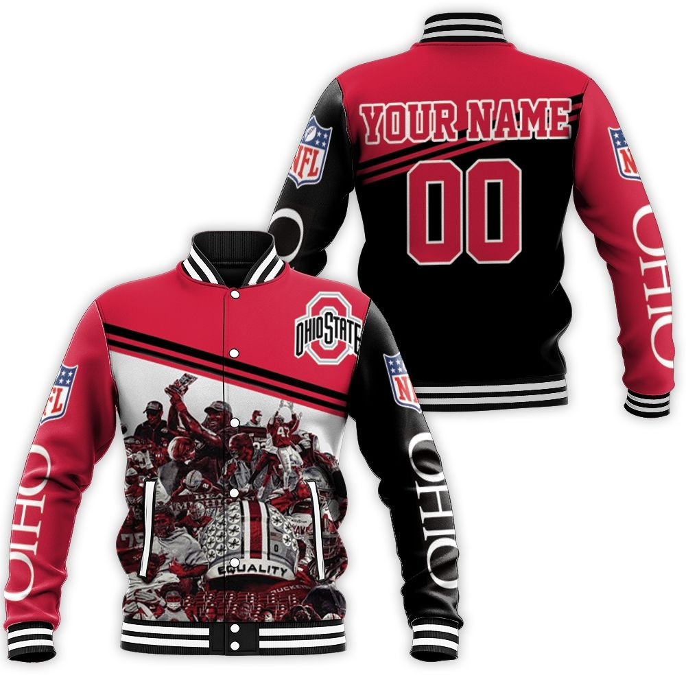 Ohio State Buckeyes Champions Personalized Baseball Jacket for Men Women