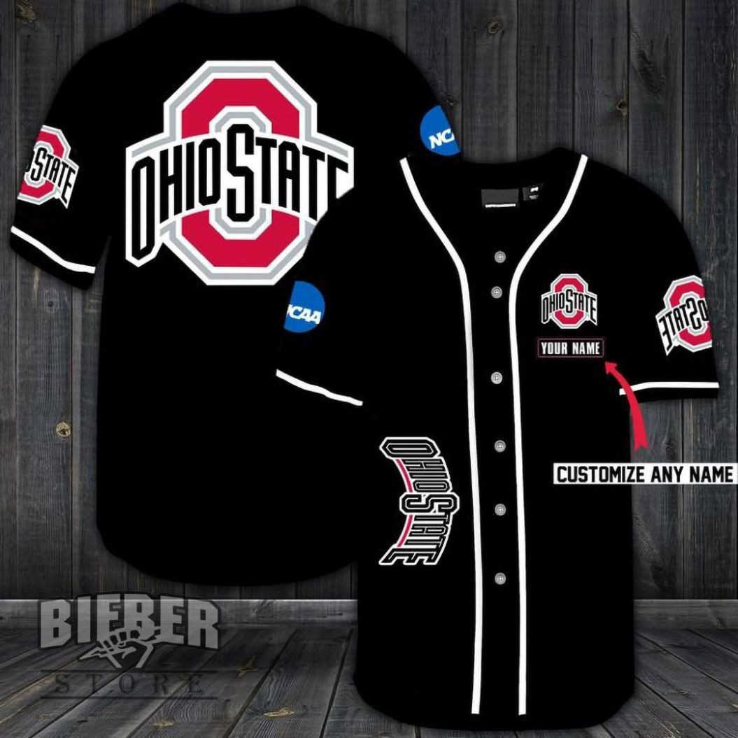 Ohio State Buckeyes Personalized Custom Name For You Baseball Jersey, Unisex Jersey Shirt for Men Women
