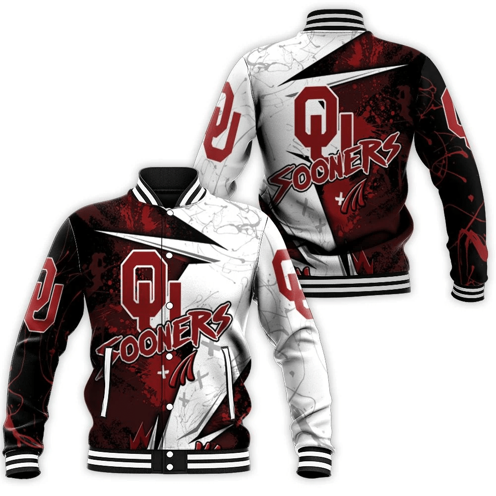 Oklahoma Sooners For Football Lover 3d Baseball Jacket for Men Women