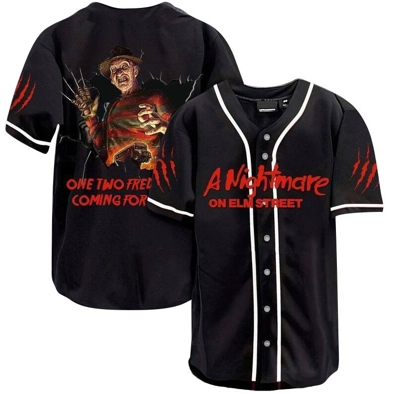 One Two Freddys Coming For You Jersey Shirt