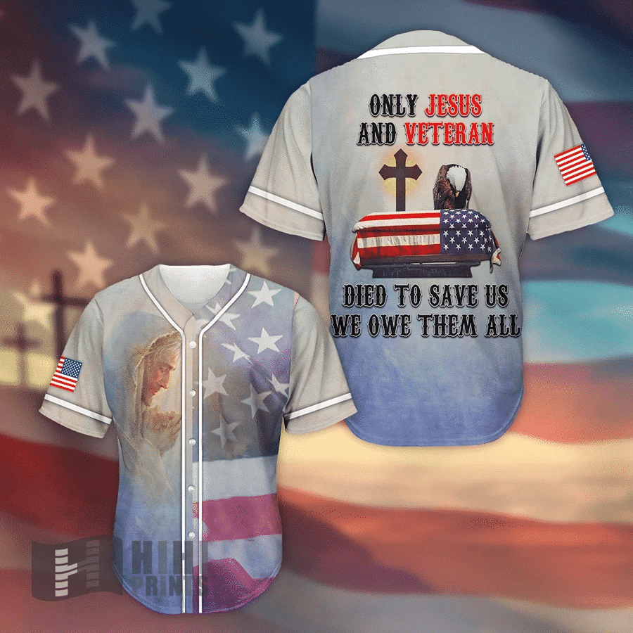 Only Jesus And Veteran Baseball Jersey