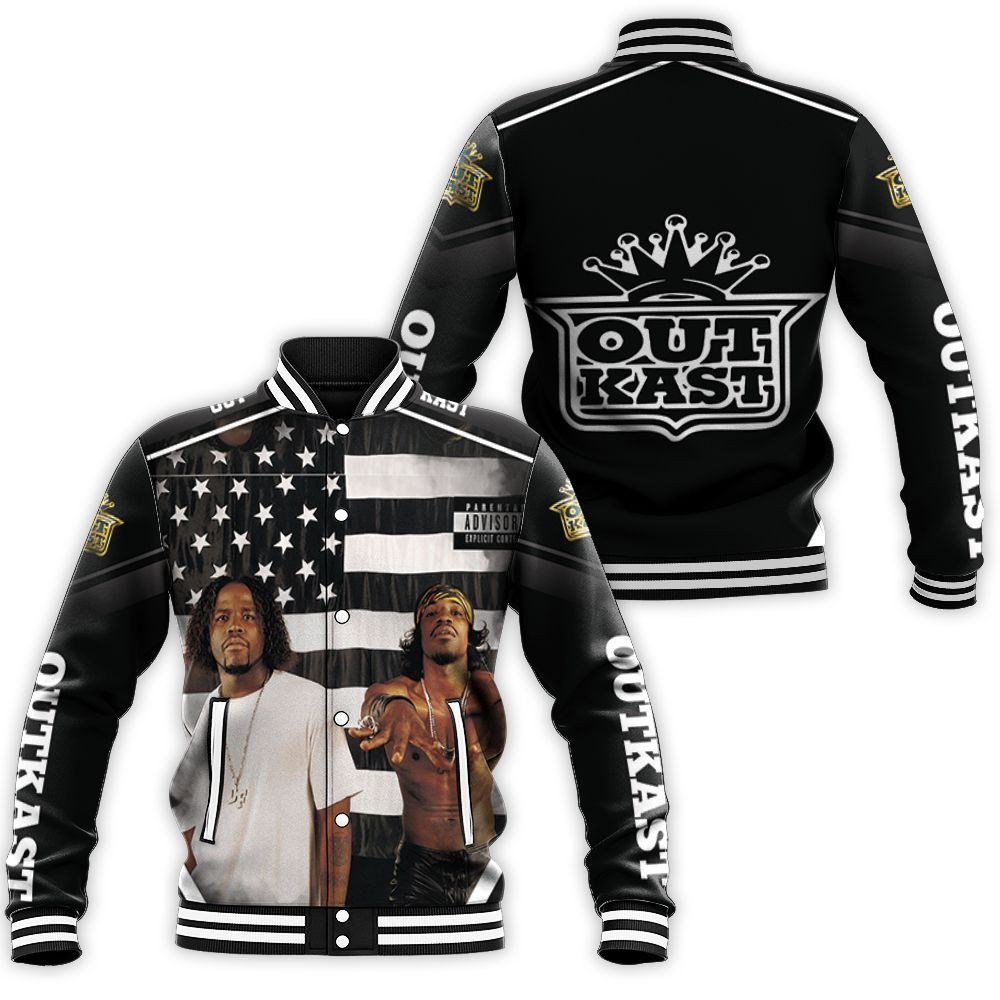 Oukast Stankonia Flag Baseball Jacket for Men Women