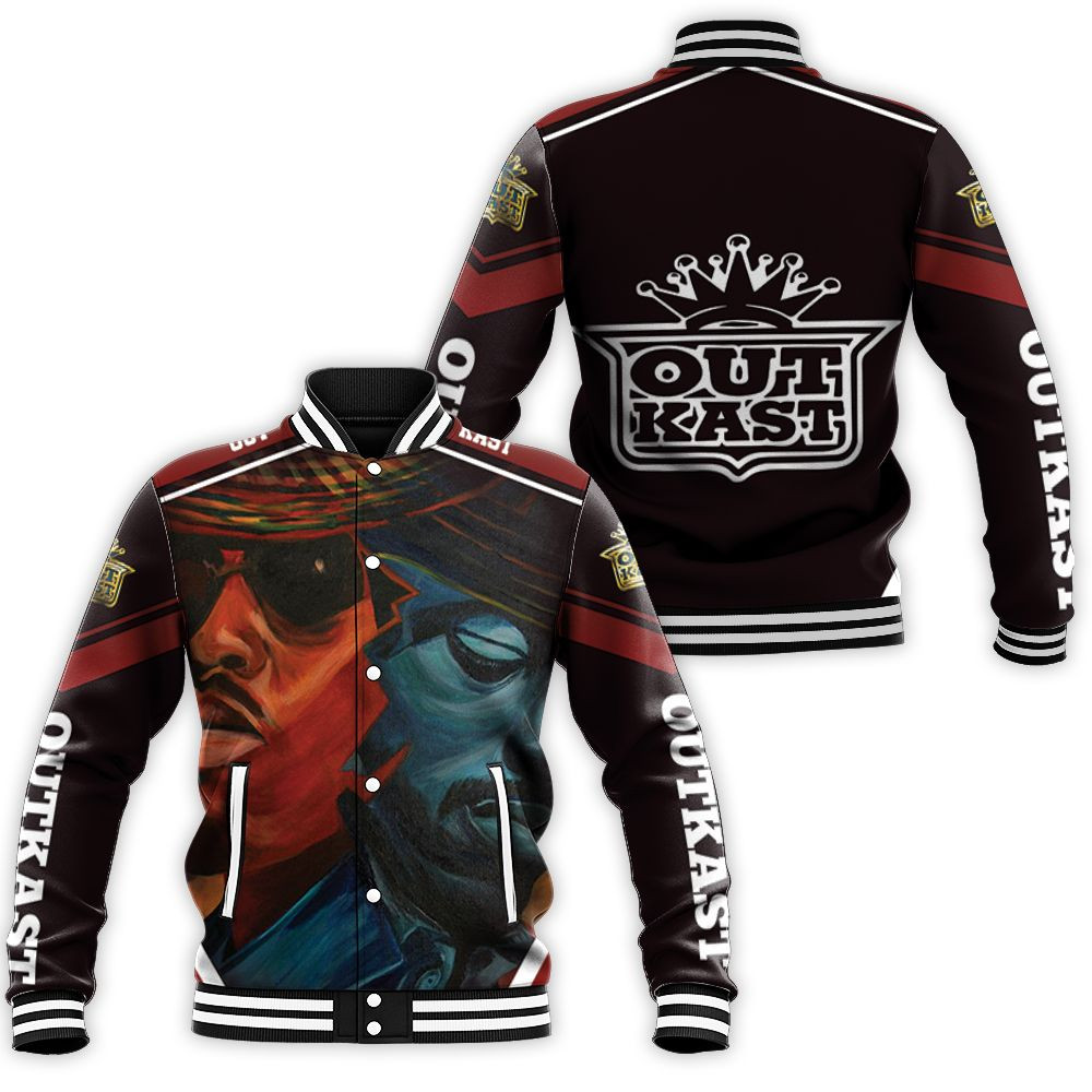 Outkast Oil Painting Style Baseball Jacket for Men Women