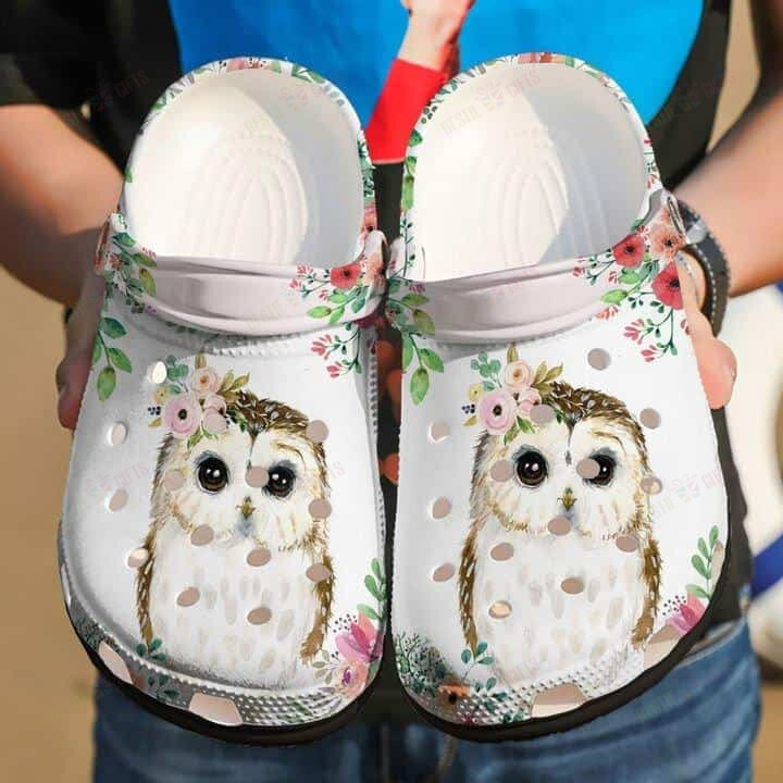 Owl Crocs Classic Clogs Shoes