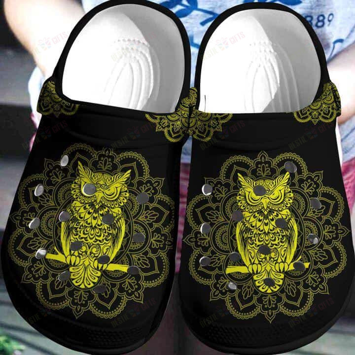 Owl Crocs Classic Clogs Shoes