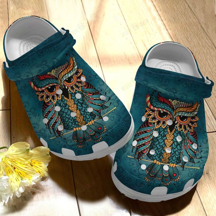 Owl Native Owl Crocs Classic Clogs Shoes PANCR0534