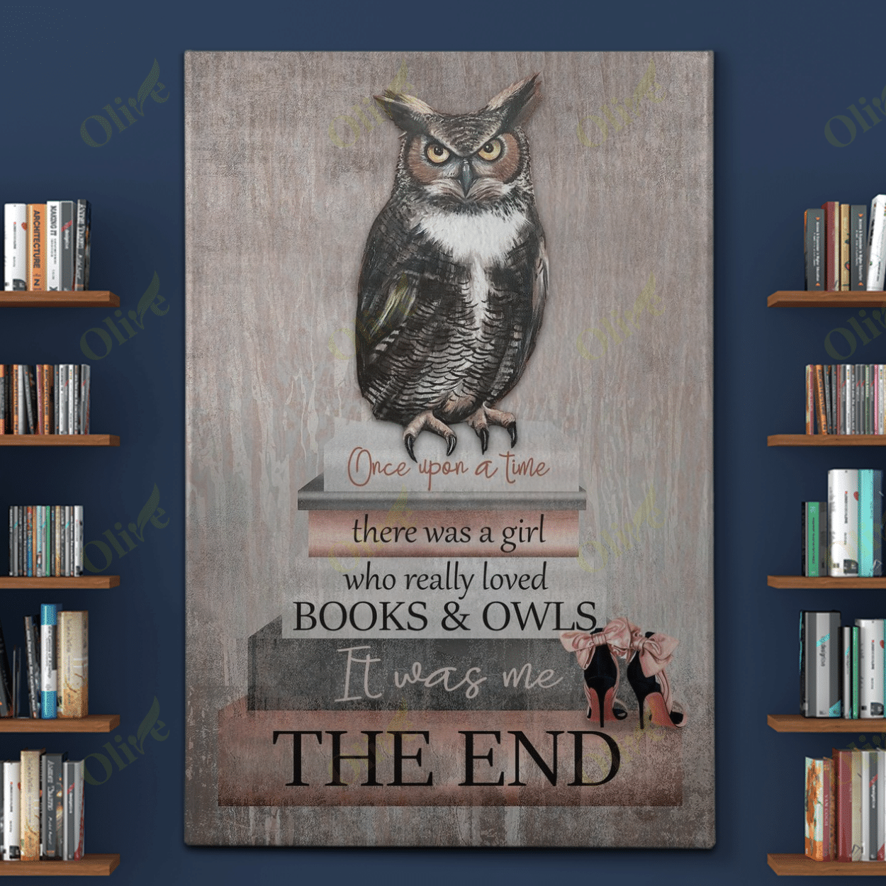 Owl - Once Upon A Time Poster And Canvas Art Wall Decor