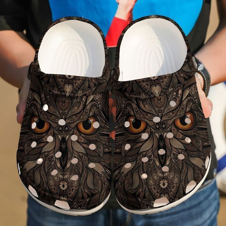 Owl Pattern Crocs Classic Clogs Shoes