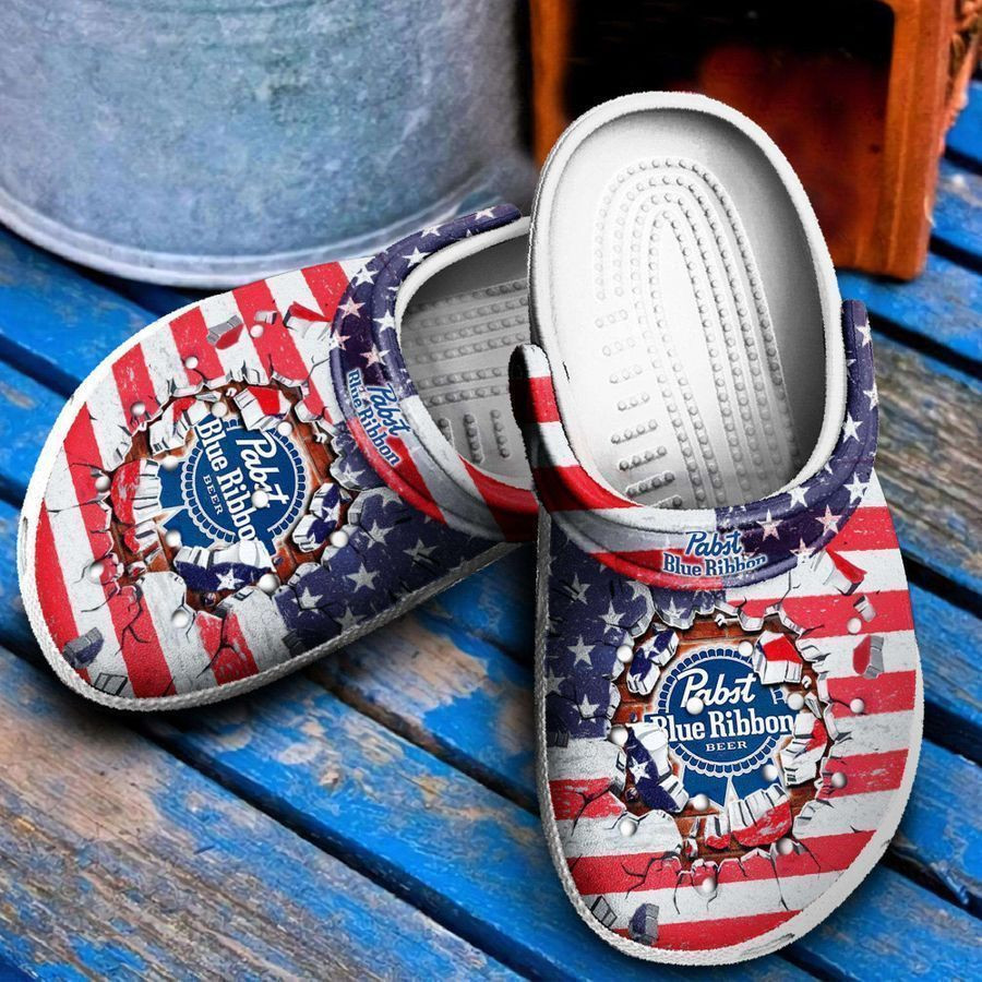 Pabst Ribbon Crocs Clog Shoes