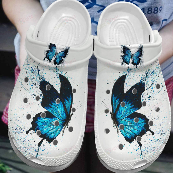 Painting Butterfly Crocs Classic Clogs Shoes