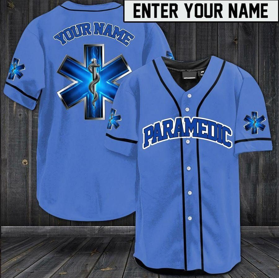 Paramedic Custom Name Baseball Jersey