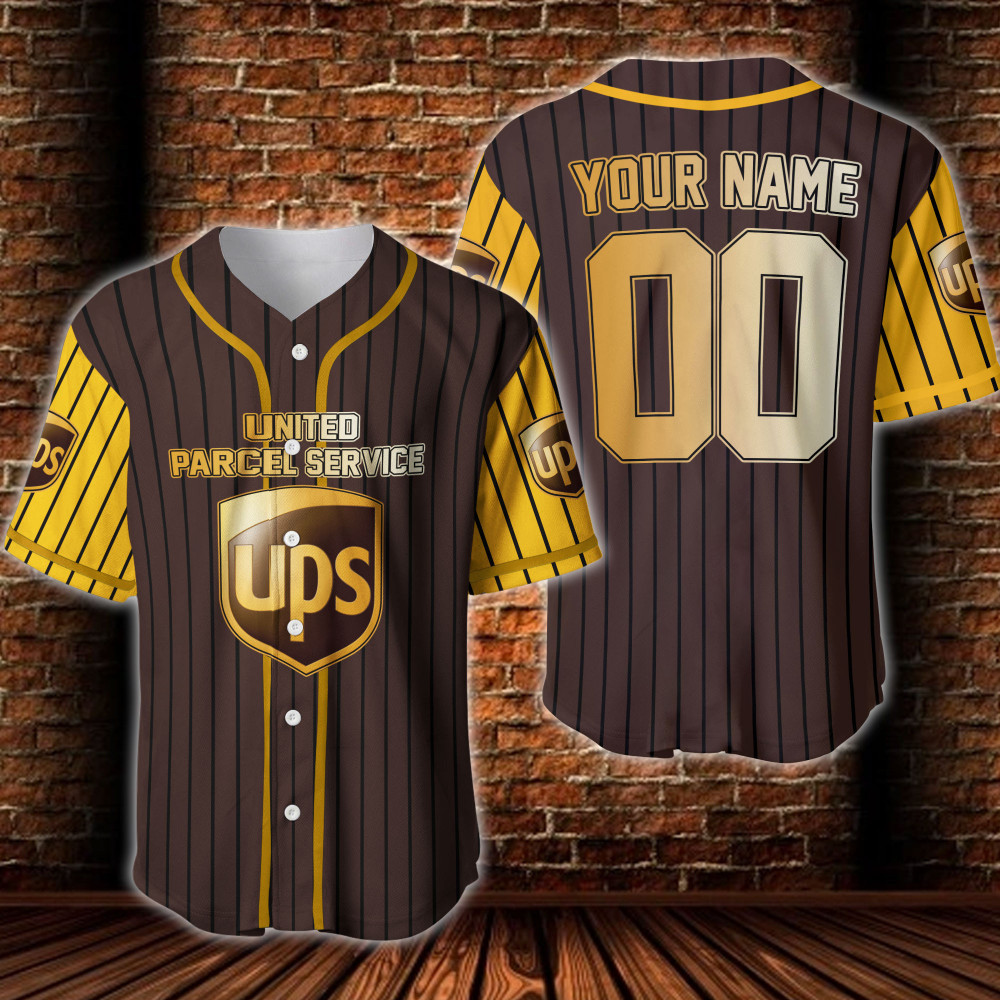 Parcel Service Parcel Service Strikes Custom Name And Number Baseball Jersey