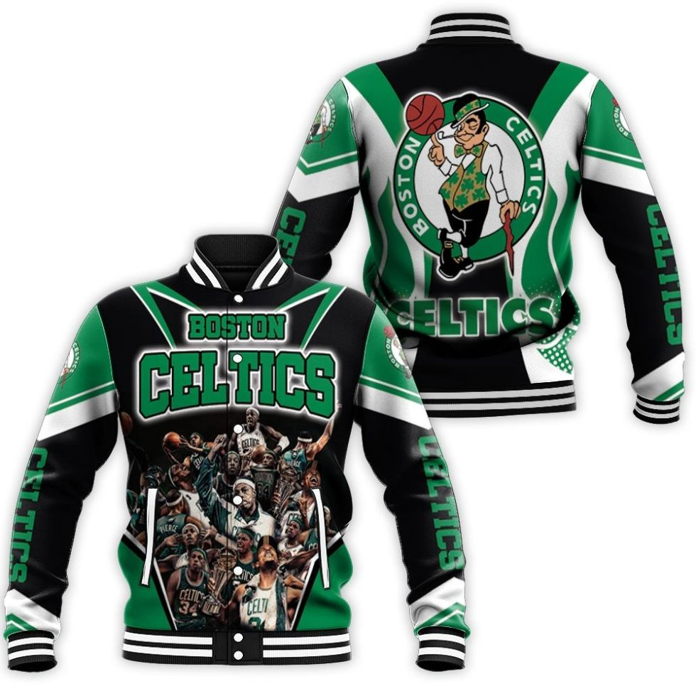 Paul Pierce 34 Boston Celtics Champions Baseball Jacket for Men Women