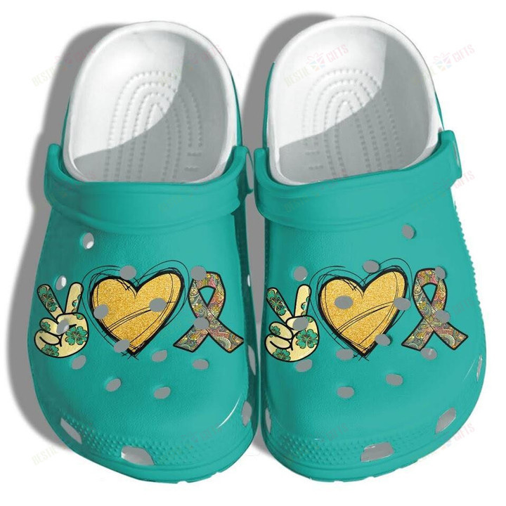 Peaces Hippie Love Crocs Classic Clogs Shoes