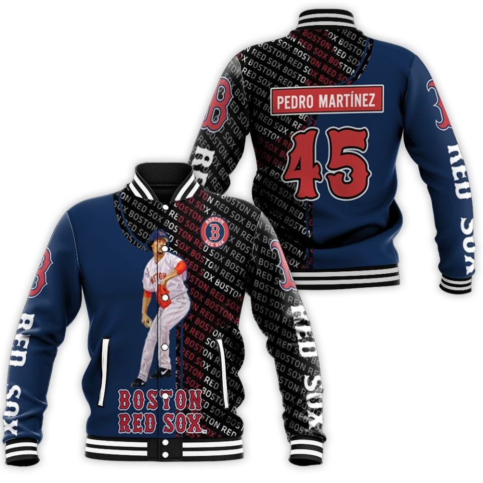 Pedro Martinez 45 Boston Red Sox Baseball Jacket for Men Women