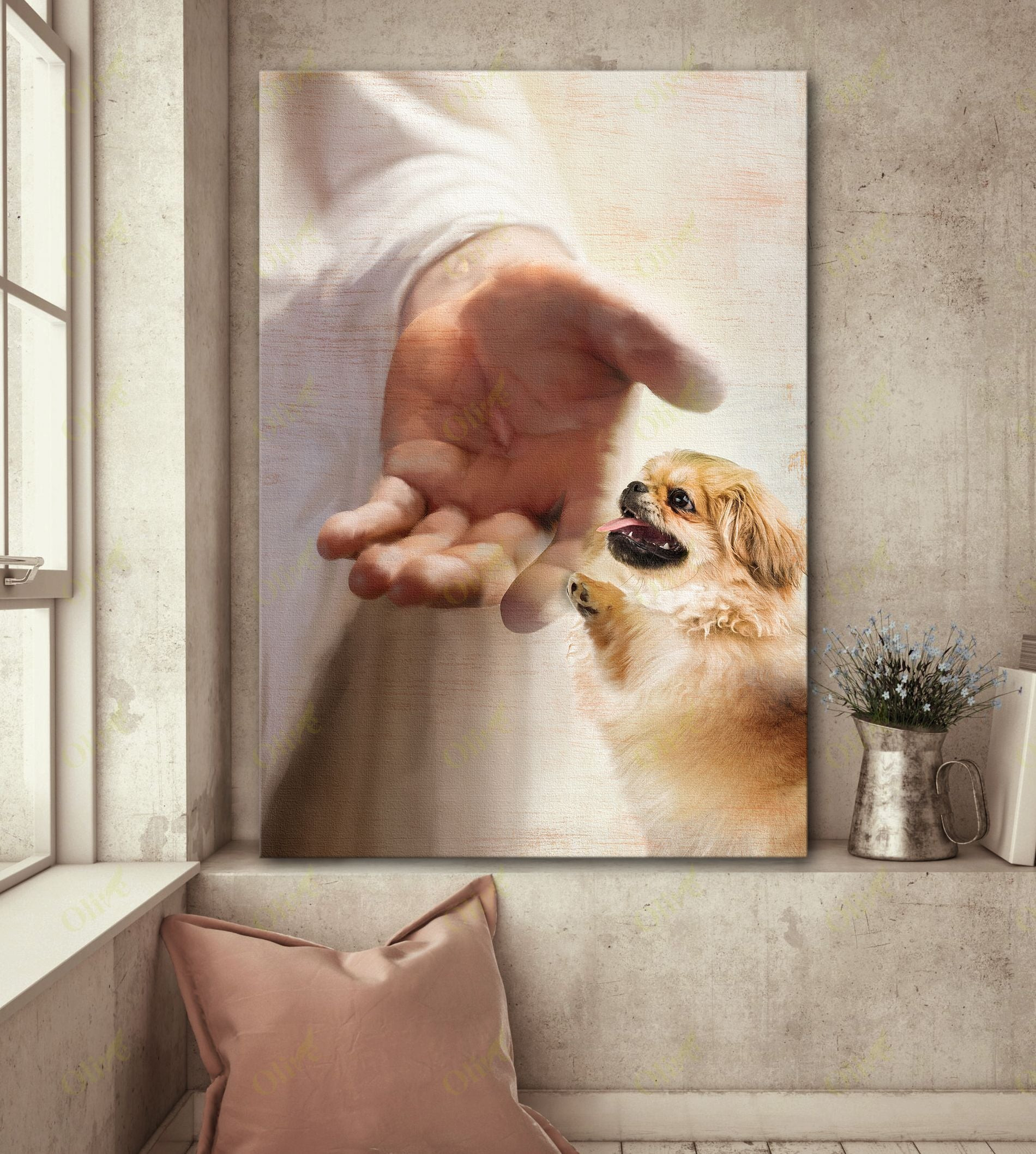 Pekingese - Take My Hand Poster And Canvas Art Wall Decor